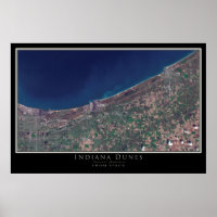 Indiana Dunes National Lakeshore Satellite Karte