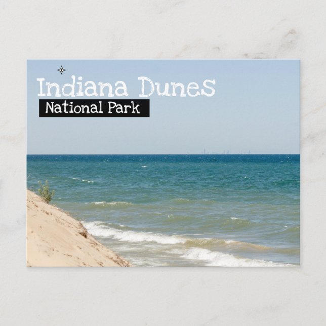 Indiana Dunes National Park - Chicago View Postkarte (Vorderseite)