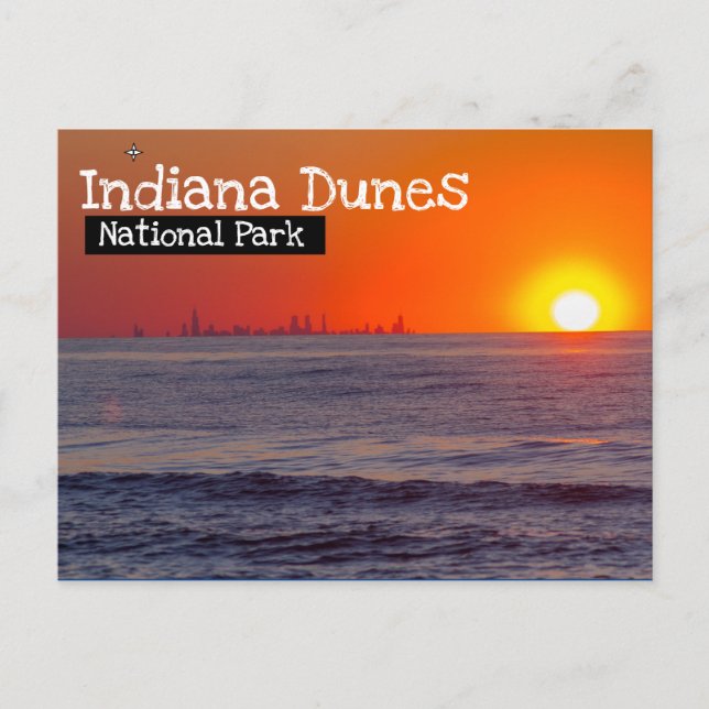 Indiana Dunes National Park - Chicago View Postkarte (Vorderseite)