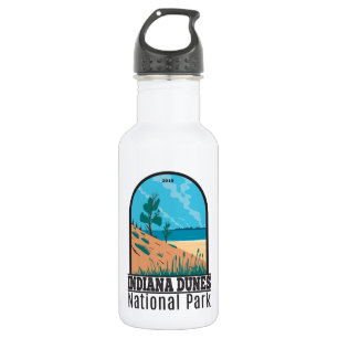 Indiana Dunes National Park im Vintage-Stil Edelstahlflasche