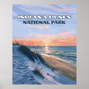 Indiana Dunes National Park Lake Michigan Poster