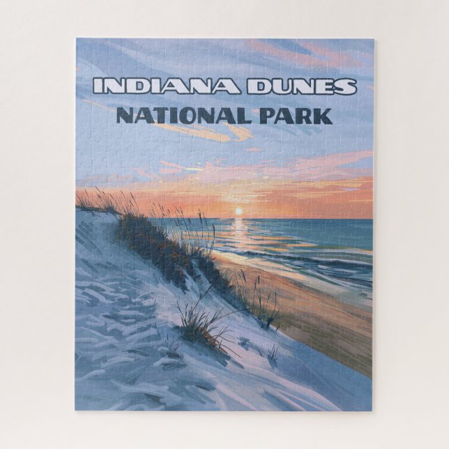 Indiana Dunes National Park Lake Michigan Puzzle (Vertikal)