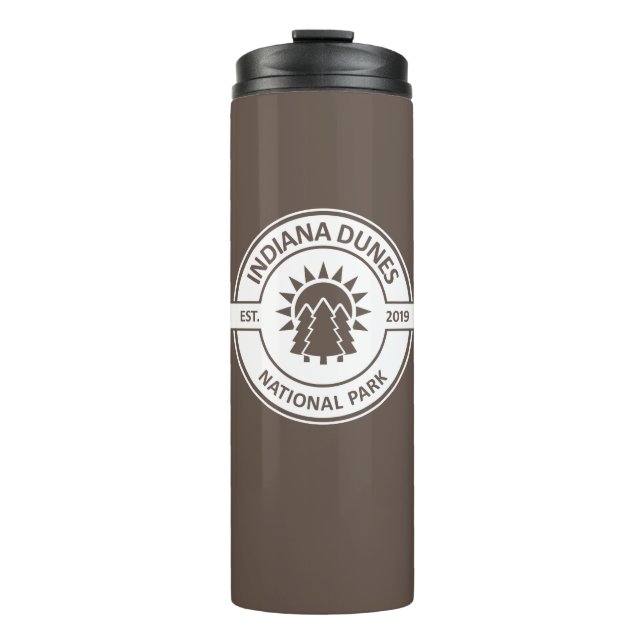 Indiana Dunes National Park Sun Trees Thermosbecher (Vorderseite)