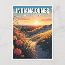 Indiana Dunes National Park Travel Postkarte