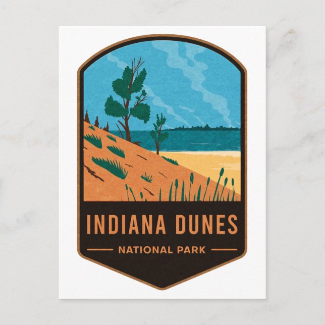 Indiana Dunes Nationalpark Postkarte (Vorderseite)