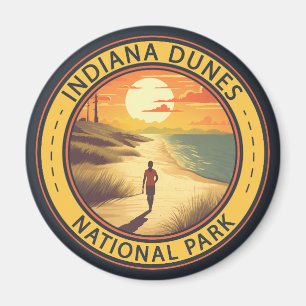 Indiana Dunes Nationalpark Reisen Vintag Magnet