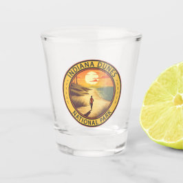 Indiana Dunes Nationalpark Reisen Vintag Schnapsglas