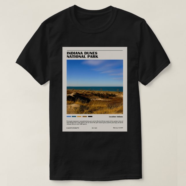 Indiana Dunes Nationalpark T-Shirt (Design vorne)