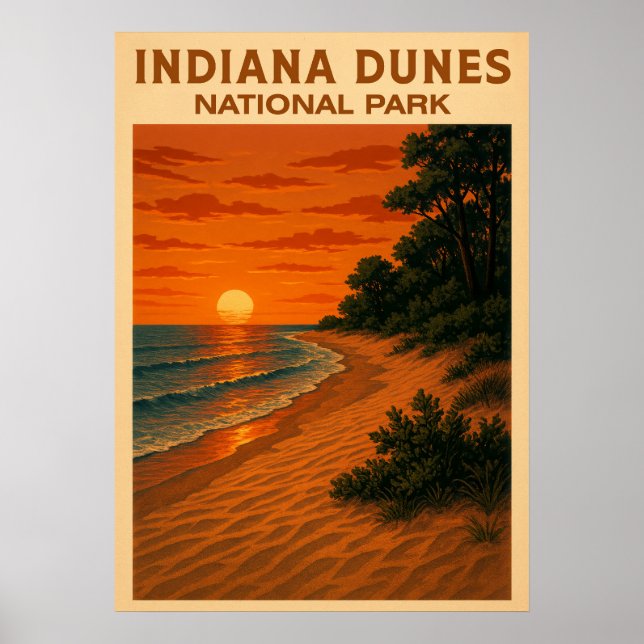Indiana Dunes Nationalpark V01 Poster (Vorne)
