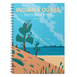 Indiana Dunes Nationalpark Vintag Notizblock
