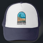 Indiana Dunes Nationalpark Vintag Truckerkappe<br><div class="desc">Indiana Dunes Vektorgrafiken in einem Fenster Stil Design. Der Park ist ein Nationalpark der Vereinigten Staaten,  der sich im Nordwesten Indianas befindet und vom Nationalpark Service verwaltet wird.</div>