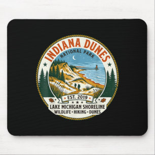 Indiana Dunes Nationalpark Vintage Wandern Mousepad