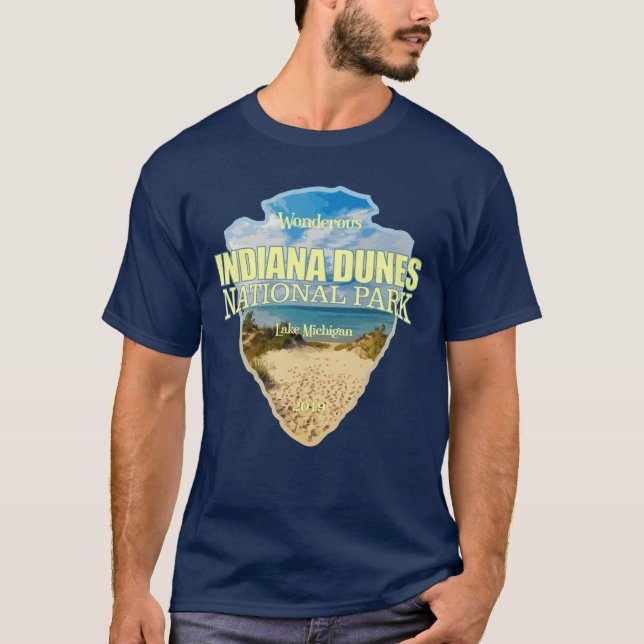 Indiana Dunes NP (Pfeilspitzen) T-Shirt (Vorderseite)