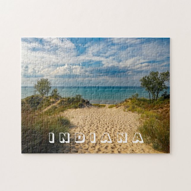 Indiana Dunes Staat Park Beach Foto Puzzle (Horizontal)