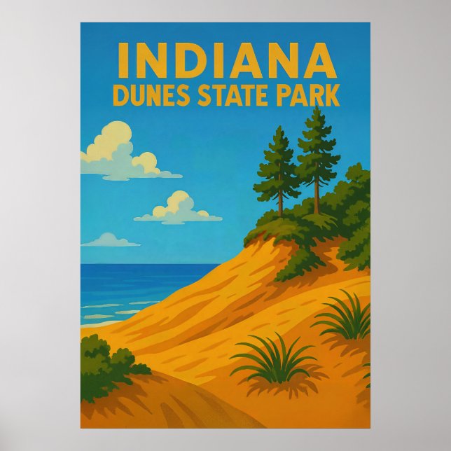 Indiana Dunes Staat Park V01 Poster (Vorne)