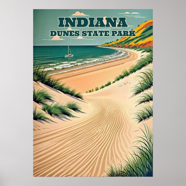 Indiana Dunes Staat Park V03 Poster (Vorne)