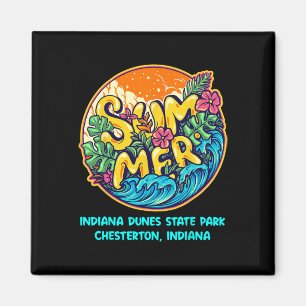 Indiana Dunes State Park Chesterton Indiana Sommer Magnet