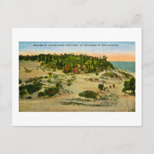 Indiana Dunes State Park Lake Michigan, Indiana Postkarte
