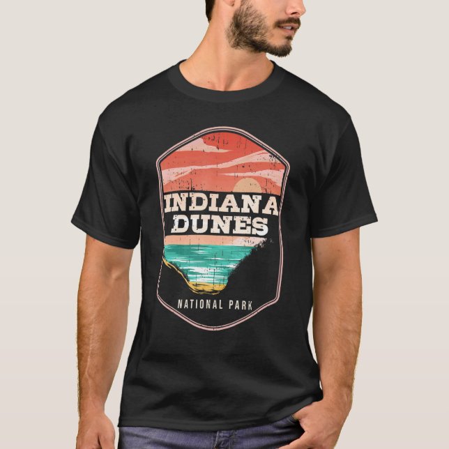 Indiana Dunes US Staaten Indiana Park Tourist Trai T-Shirt (Vorderseite)