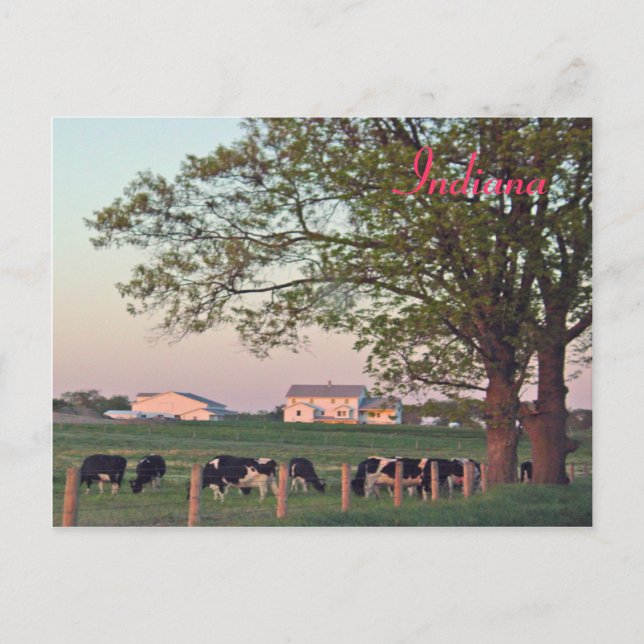 Indiana Farm Postkarte (Vorderseite)