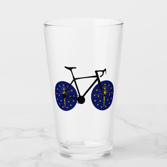 Indiana Flag Cycling Glas (Vorderseite)