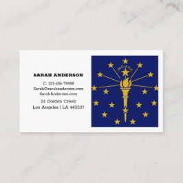 Indiana Flag Elegante Business Cards / USA Visitenkarte