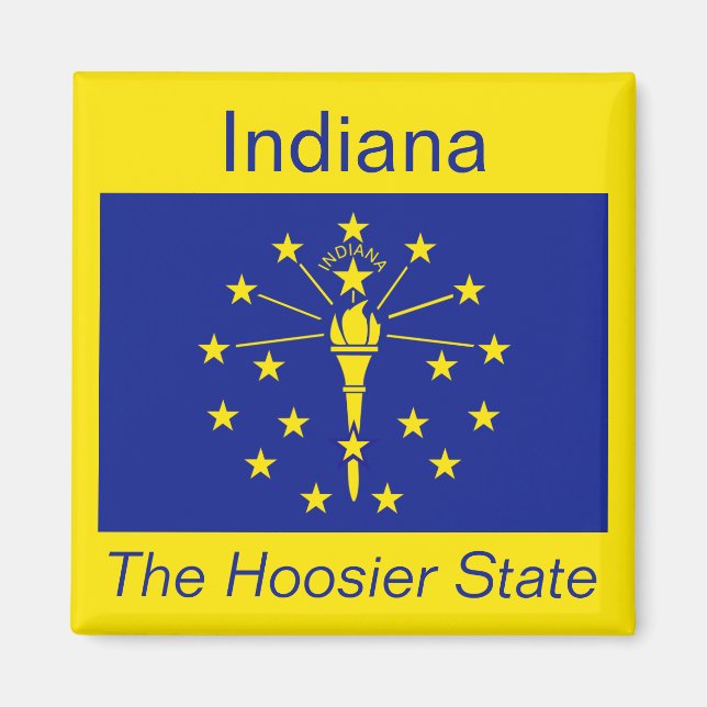 Indiana Flag Magnet (Vorne)