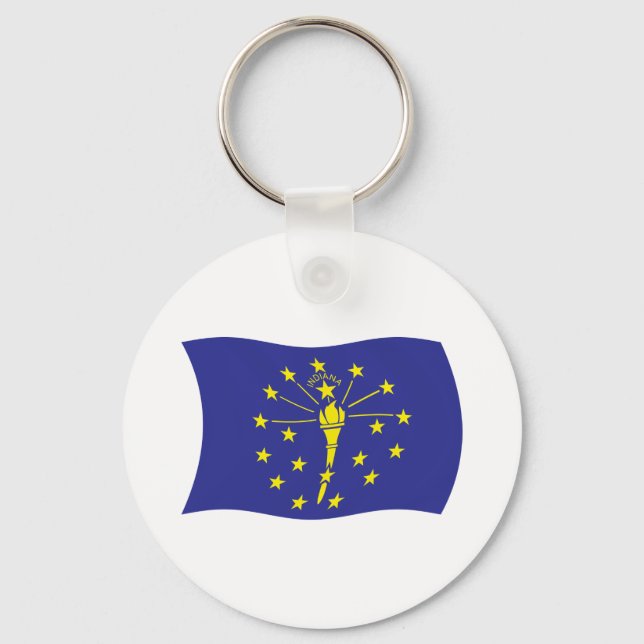 Indiana Flag Schlüsselanhänger (Vorderseite)