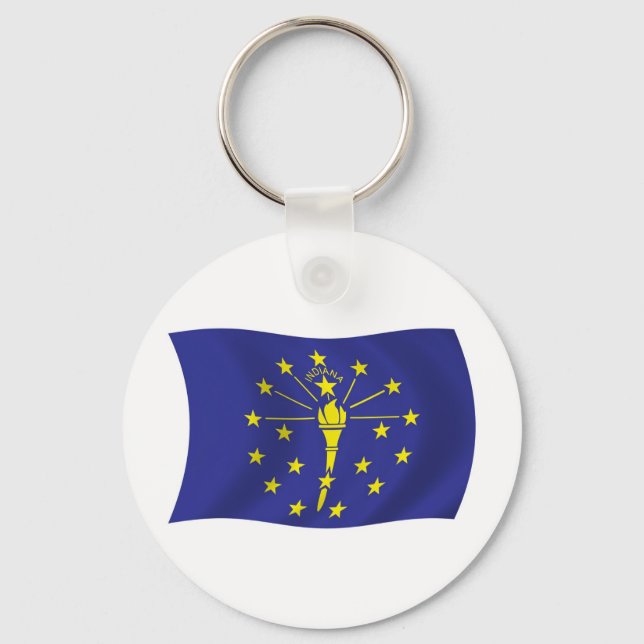 Indiana Flag Schlüsselanhänger (Vorderseite)
