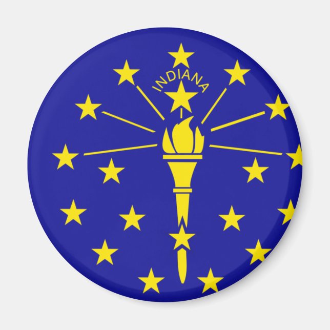 Indiana-Flagge Magnet (Vorne)