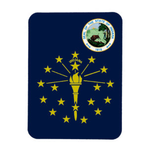 Indiana-Flagge Magnet