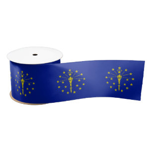 Indiana-Flagge Satinband