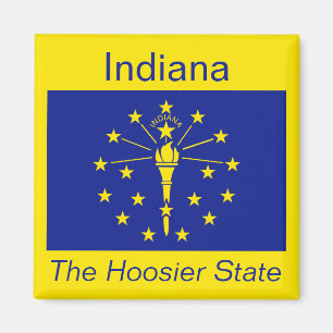 Indiana-Flaggen-Magnet Magnet
