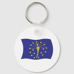 Indiana-Flaggen-Schlüsselanhänger Schlüsselanhänger