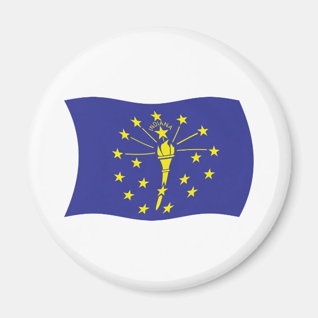 Indiana-Flaggenmagnet Magnet (Vorne)