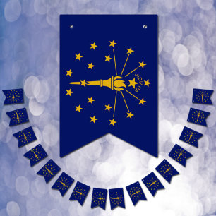 Indiana-Flaggenparty, Bunting-Banner / Hochzeiten Wimpelkette