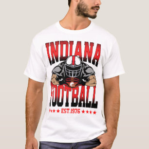 Indiana-Footballspieler-Grafik-Sport-T-Shirt T-Shirt