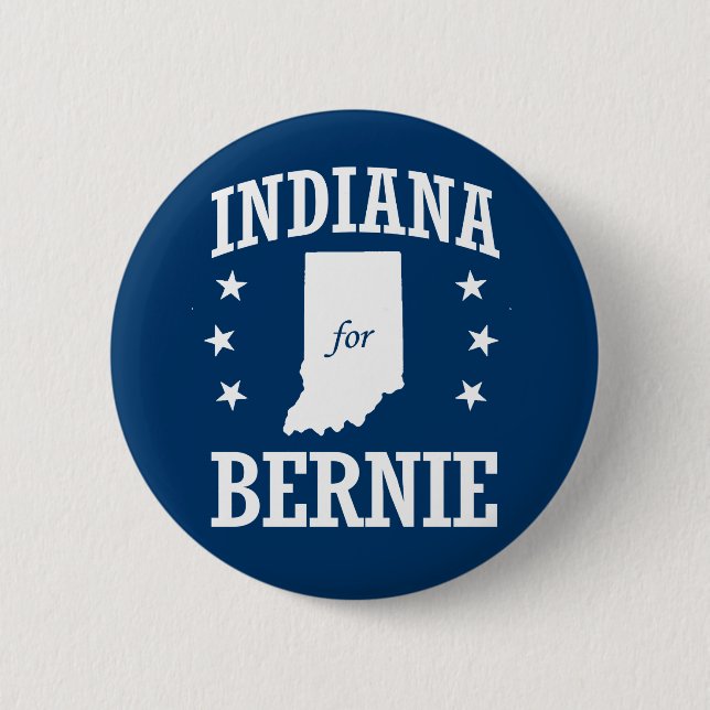 INDIANA FÜR BERNIE SANDERS BUTTON (Vorderseite)