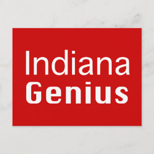 Indiana Genius Geschenke Postkarte