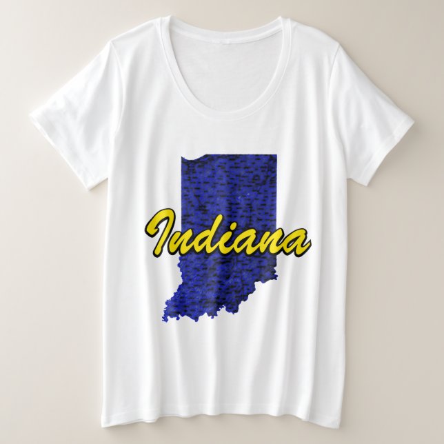 Indiana Große Größe T-Shirt (Design vorne)