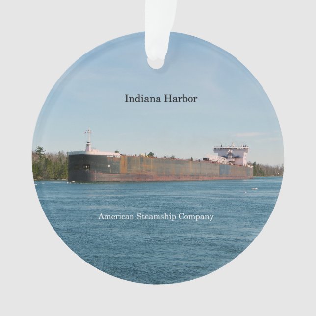 Indiana Harbor Acrylschmuck Ornament (Vorderseite)