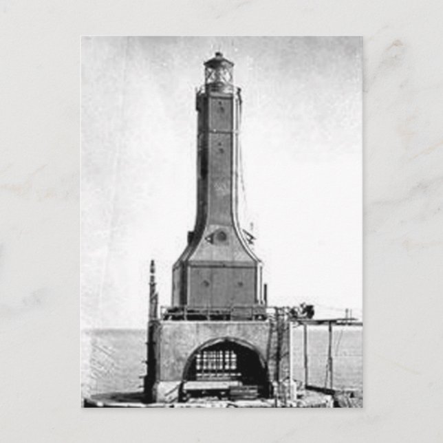 Indiana Harbour East Breakwater Lighthouse Postkarte (Vorderseite)