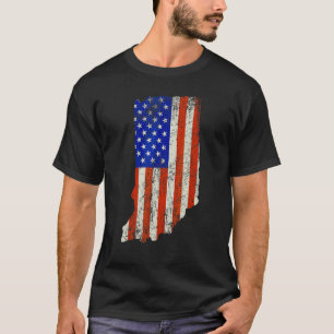 Indiana Heim Usa Flagge T-Shirt