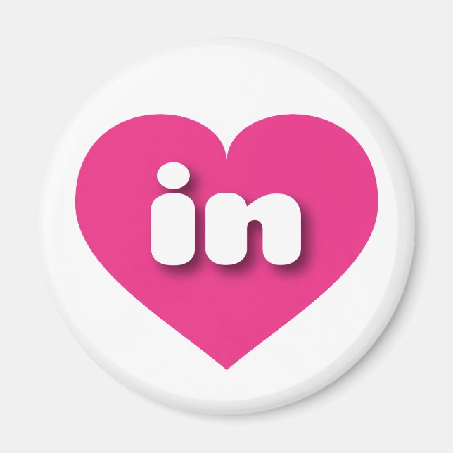Indiana-Herz - I Liebe Magnet (Vorne)