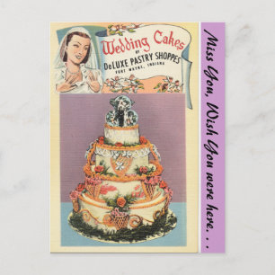 Indiana, Hochzeitstorten, Fort Wayne Postkarte