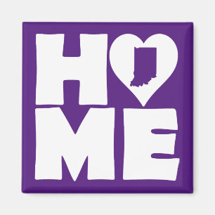 Indiana Home Heart State Kühlschrankmagnet Magnet