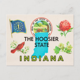 Indiana Hoosier Grußpostkarte Postkarte