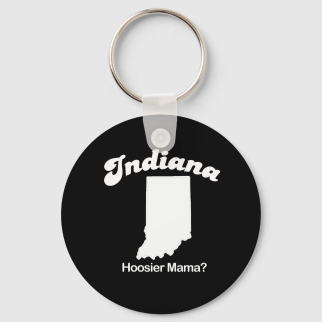 Indiana - Hoosier Mama T - Shirt Schlüsselanhänger (Vorderseite)
