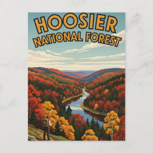 Indiana Hoosier National Forest Travel Postkarte