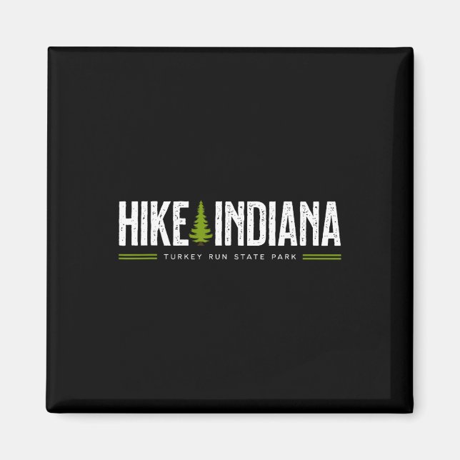Indiana In Turkey Run State Park Wanderung Baum Re Magnet (Vorne)